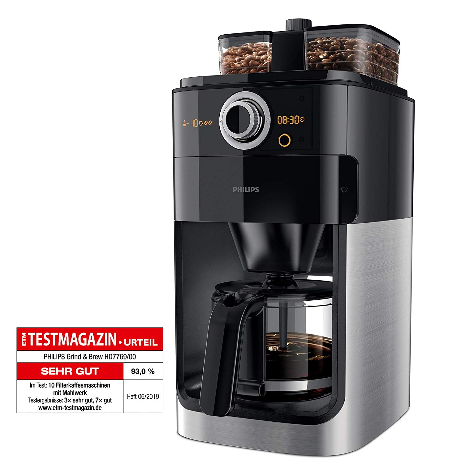 Machine à café avec Broyeur intégré Philips Grind & Brew