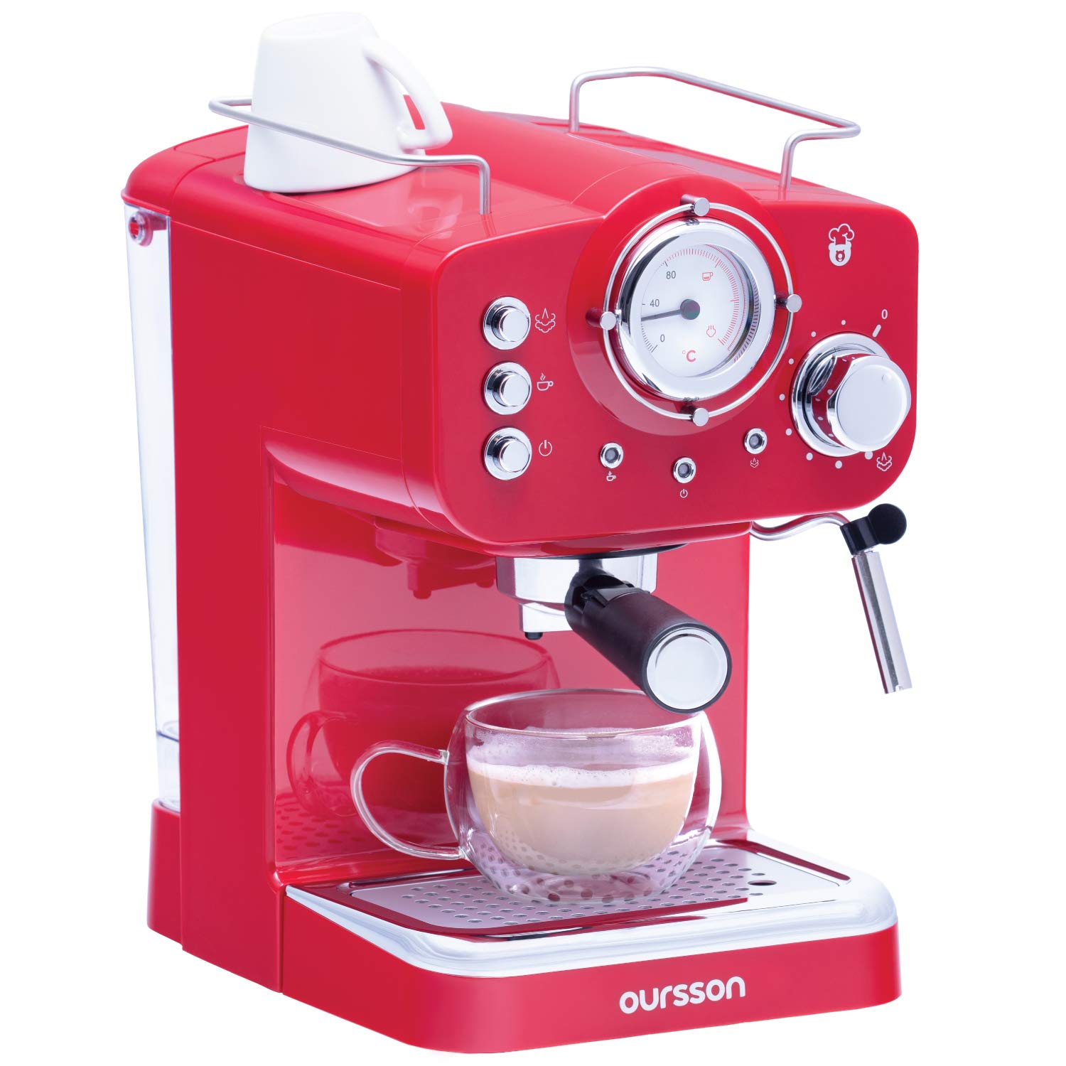 Machine café cappuccino & expresso pour poudre et pads Oursson EM1500